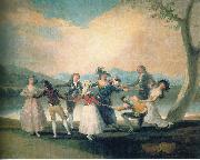 Francisco de Goya Das Blindekuhspiel Spain oil painting artist